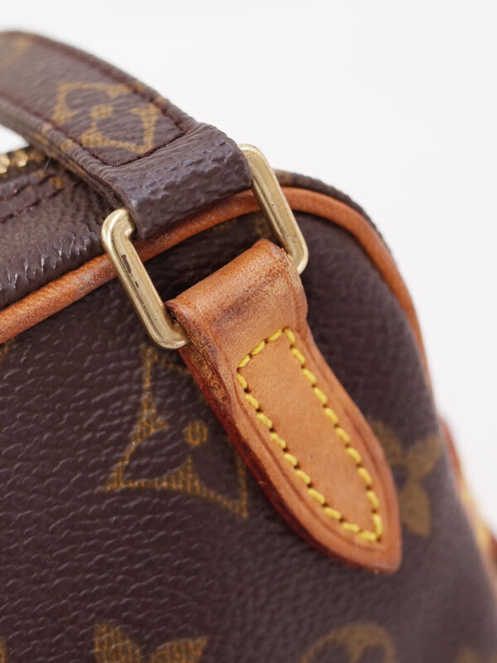 Louis Vuitton Monogram Pochette Marly Shoulder Bag Canvas Leather Brown - Picture 9 of 9